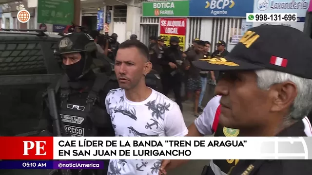 San Juan de Lurigancho: Cae líder del Tren de Aragua tras operativo