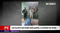 San Juan de Lurigancho: Cae sujeto que robó mercadería a huésped de hotel
