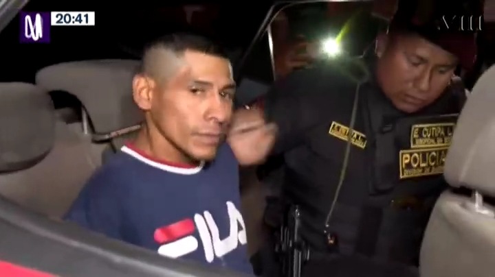 Gregorio Saenz Laura fue detenido por arrojar una granada en SJL - Foto: Canal N