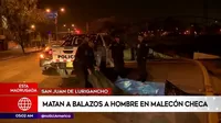San Juan de Lurigancho: Desconocidos asesinaron a balazos a hombre en Zárate