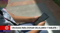 San Juan de Lurigancho: Familias de Canto Grande realizan cruzada para que les donen celulares