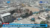 San Juan de Lurigancho: incendio dejó alrededor de 60 familias damnificadas