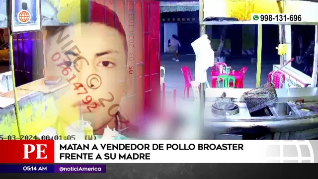 San Juan de Lurigancho: Joven emprendedor fue asesinado frente a su madre