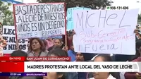 San Juan de Lurigancho: Madres denuncian cambio de productos en vaso de leche