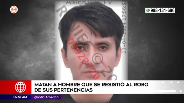 San Juan de Lurigancho: Matan a hombre que se resistió al robo de sus pertenencias