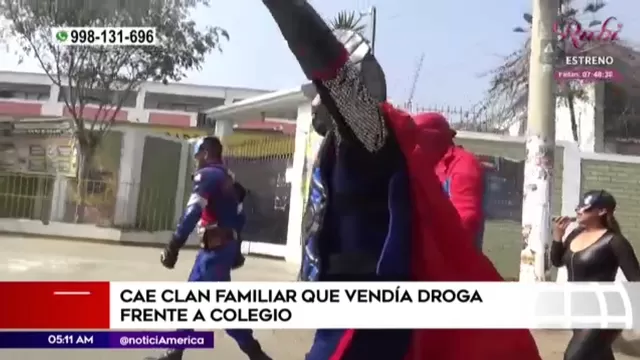 San Juan de Lurigancho: Policía capturó a delincuentes vestidos de Avengers