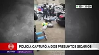 San Juan de Lurigancho: Policía capturó a dos presuntos sicarios