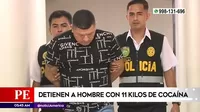 San Juan de Lurigancho: Policía capturó a hombre con 11 kilos de cocaína