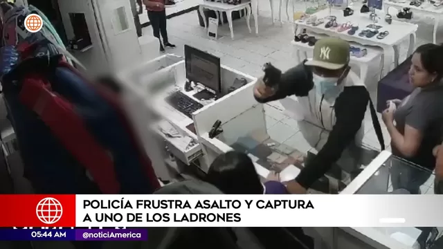 San Juan de Lurigancho: Policía frustró asalto y capturó a uno de los ladrones