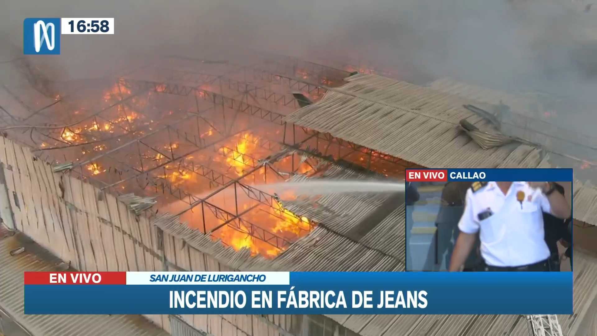 San Juan de Lurigancho: Reportan incendio en almacén de ropa