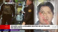 San Juan de Lurigancho: sicarios asesinaron a hombre en taller mecánico
