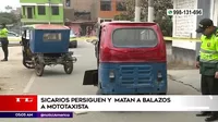 San Juan de Lurigancho: Sicarios persiguieron y asesinaron a joven mototaxista