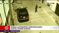 San Juan de Lurigancho: Sujeto robó autopartes de vehículo mientras dueño dormía