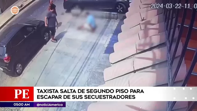 San Juan de Lurigancho: Taxista saltó de segundo piso para escapar de secuestradores