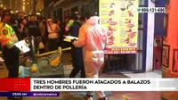 San Juan de Lurigancho: Tres hombres fueron atacados a balazos dentro de pollería