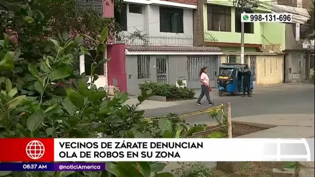 San Juan de Lurigancho: Vecinos de Zárate denunciaron ola de robos