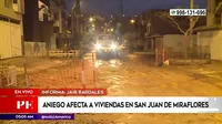 San Juan de Miraflores: Aniego afecta a viviendas