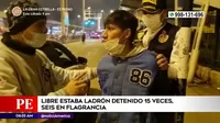 San Juan de Miraflores: Capturan a ladrón que fue detenido 15 veces, seis en flagrancia
