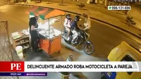 San Juan de Miraflores: Delincuente armado robó motocicleta a pareja