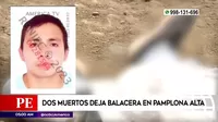 San Juan de Miraflores: Dos muertos tras balacera en Pamplona Alta