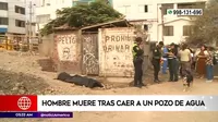 San Juan de Miraflores: Hombre murió tras caer a un pozo de agua
