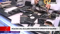 San Juan de Miraflores: Incautan más de 2 mil celulares robados en operativo en galerías