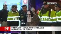 San Juan de Miraflores: Intentaron asaltar con máscaras de película de terror