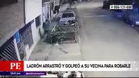 San Juan de Miraflores: Ladrón arrastró y golpeó a su vecina para robarle 