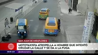 San Juan de Miraflores: Mototaxisa abandonó en la vía a peatón al que atropelló