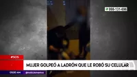 San Juan de Miraflores: Mujer golpeó a ladrón que le robó su celular