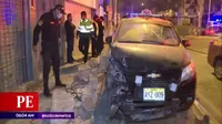 San Juan de Miraflores: Policía detiene a taxista que intentó fugar tras chocar su vehículo
