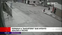 San Juan de Miraflores: Policía disparó a raquetero que intentó asaltar a vecino