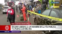 San Juan de Miraflores: Sicario asesina a un hombre en la vía pública y a plena luz del día