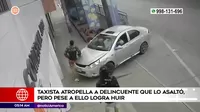San Juan de Miraflores: Taxista atropelló a ladrón que lo asaltó