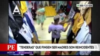 San Juan de Miraflores: Tenderas que fingen ser madres con falso bebé son reincidentes