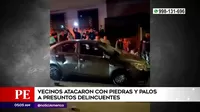 San Juan de Miraflores: Vecinos atacaron con piedras y palos a presuntos ladrones