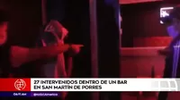 San Martín de Porres: 27 personas fueron intervenidas en un bar en el que se ejercía la prostitución
