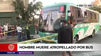 San Martín de Porres: Adulto mayor fue atropellado por bus de transporte público