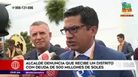 San Martín de Porres: Alcalde denunció que recibe un distrito con deuda de 500 millones de soles