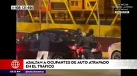 San Martín de Porres: Asaltan a ocupantes de auto atrapado en el tráfico