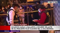 San Martín de Porres: Asesinan a hombre que iba a la bodega con su hijo