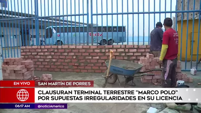 San Martín de Porres: clausuran definitivamente terminal Marco Polo