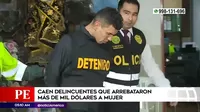 San Martín de Porres: Delincuentes pidieron perdón tras arrebatar más de mil dólares a mujer