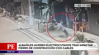San Martín de Porres: Dos albañiles murieron electrocutados tras chocar fierro de construcción con cables