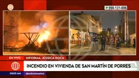 San Martín de Porres: Familia perdió todo tras incendio en su vivienda
