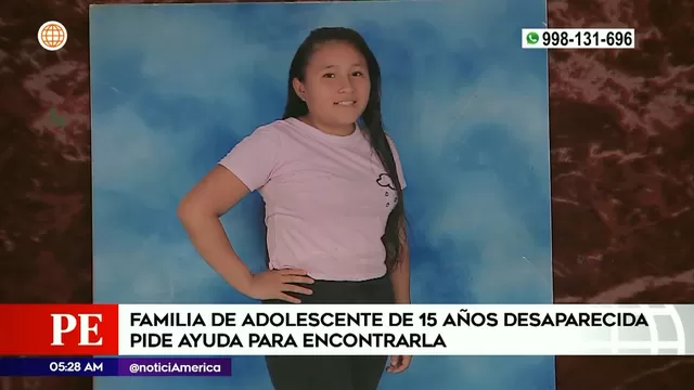 San Martín de Porres: Familia pide ayuda para encontrar a adolescente de 15 años desaparecida