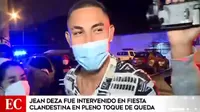 San Martín de Porres: Futbolista Jean Deza fue intervenido en fiesta clandestina