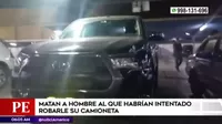 San Martín de Porres: Hombre fue asesinado al intentar robarle camioneta