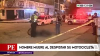 San Martín de Porres: Hombre muere al despistar su motocicleta