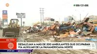 San Martín de Porres: Más de 200 ambulantes desalojados por ocupar vía auxiliar de Panamericana Norte
